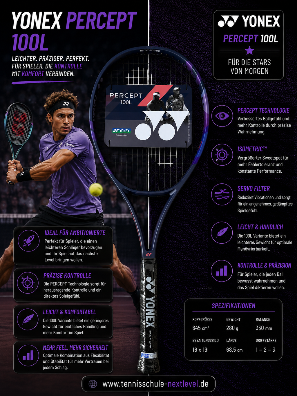 Yonex Percept 100L (280g)