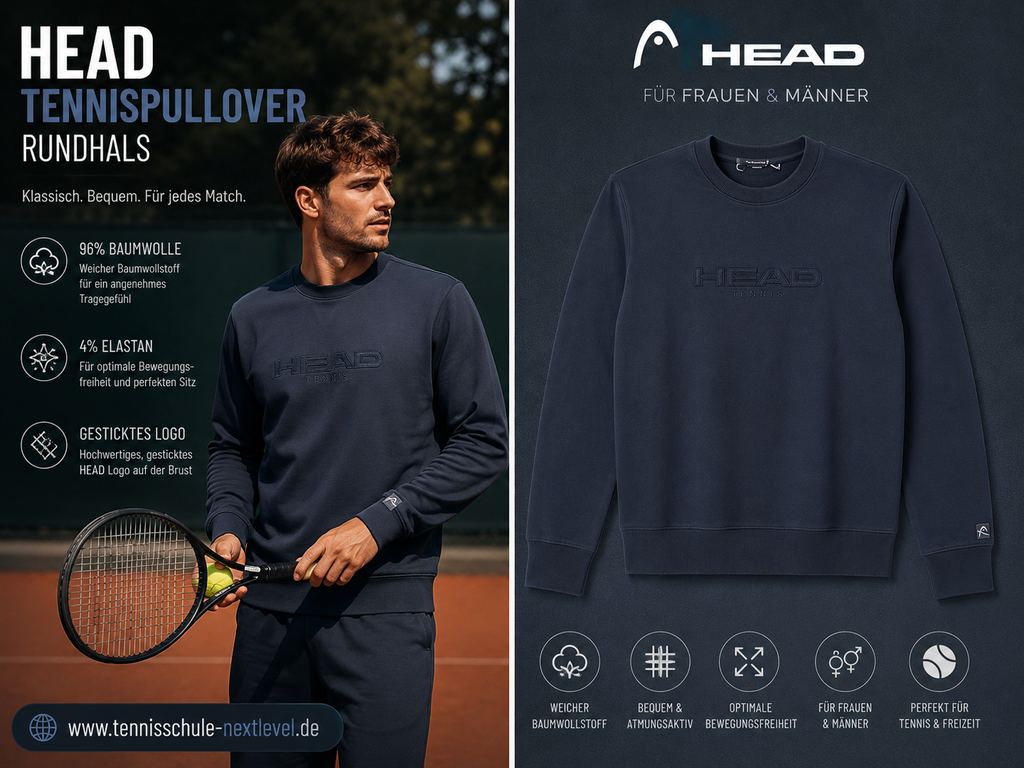 Head-Tennispullover Motion Crewneck Unisex