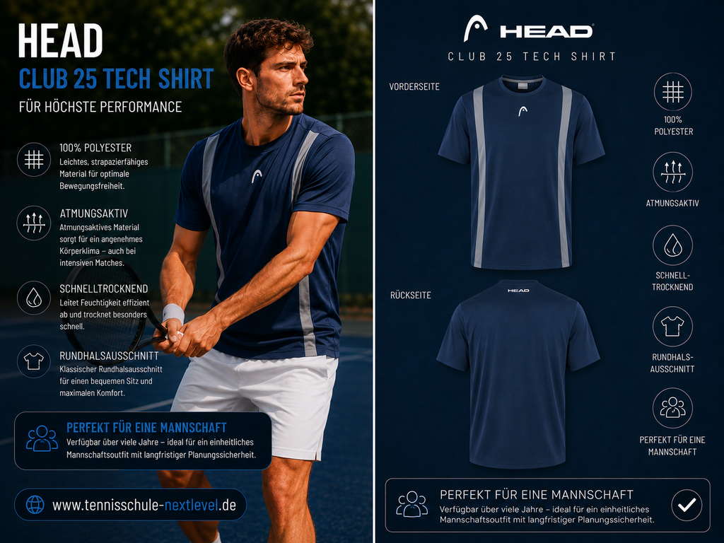 Head Shirt Club 25 Tech