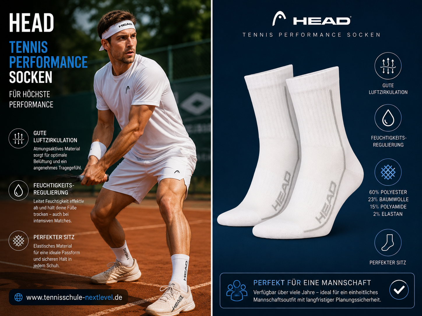 Head Tennis Performance Socken