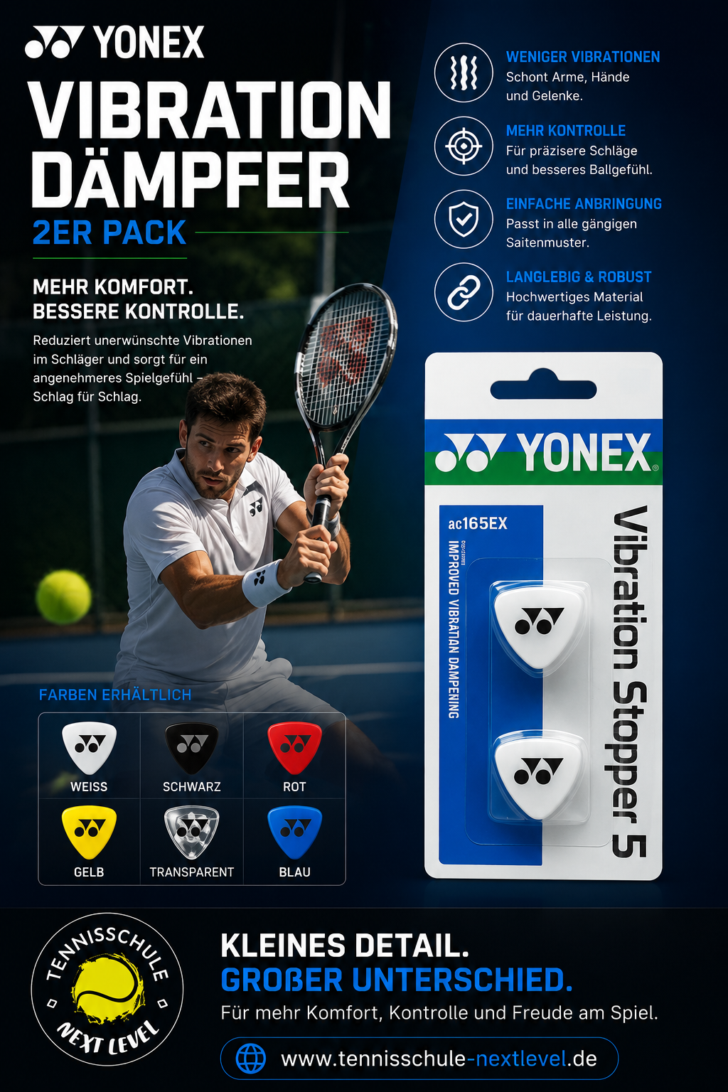 Yonex Vibration Dämpfer 2er Pack