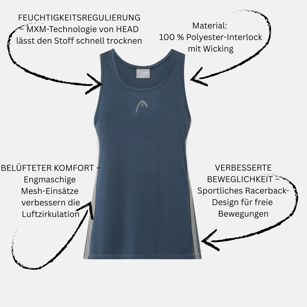 Head Club 25 Tech Tank Top