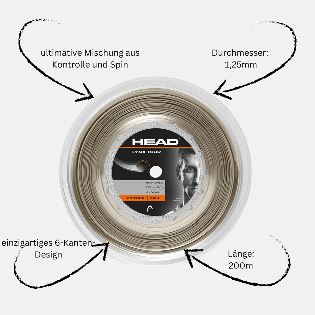 Head Lynx Tour 1,25mm/ 200m Rolle