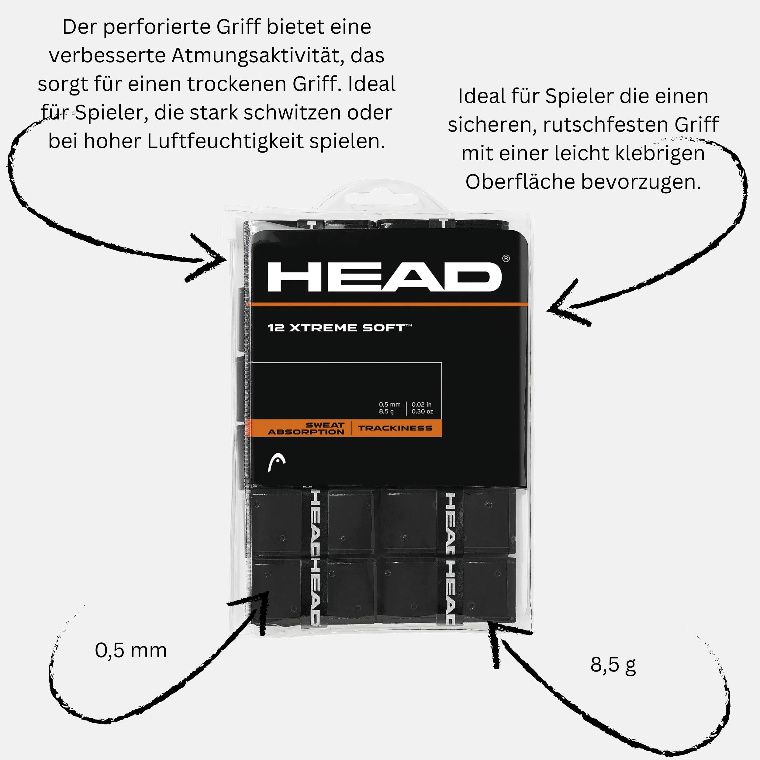 Head Overgrip XTREME SOFT 12er Pack