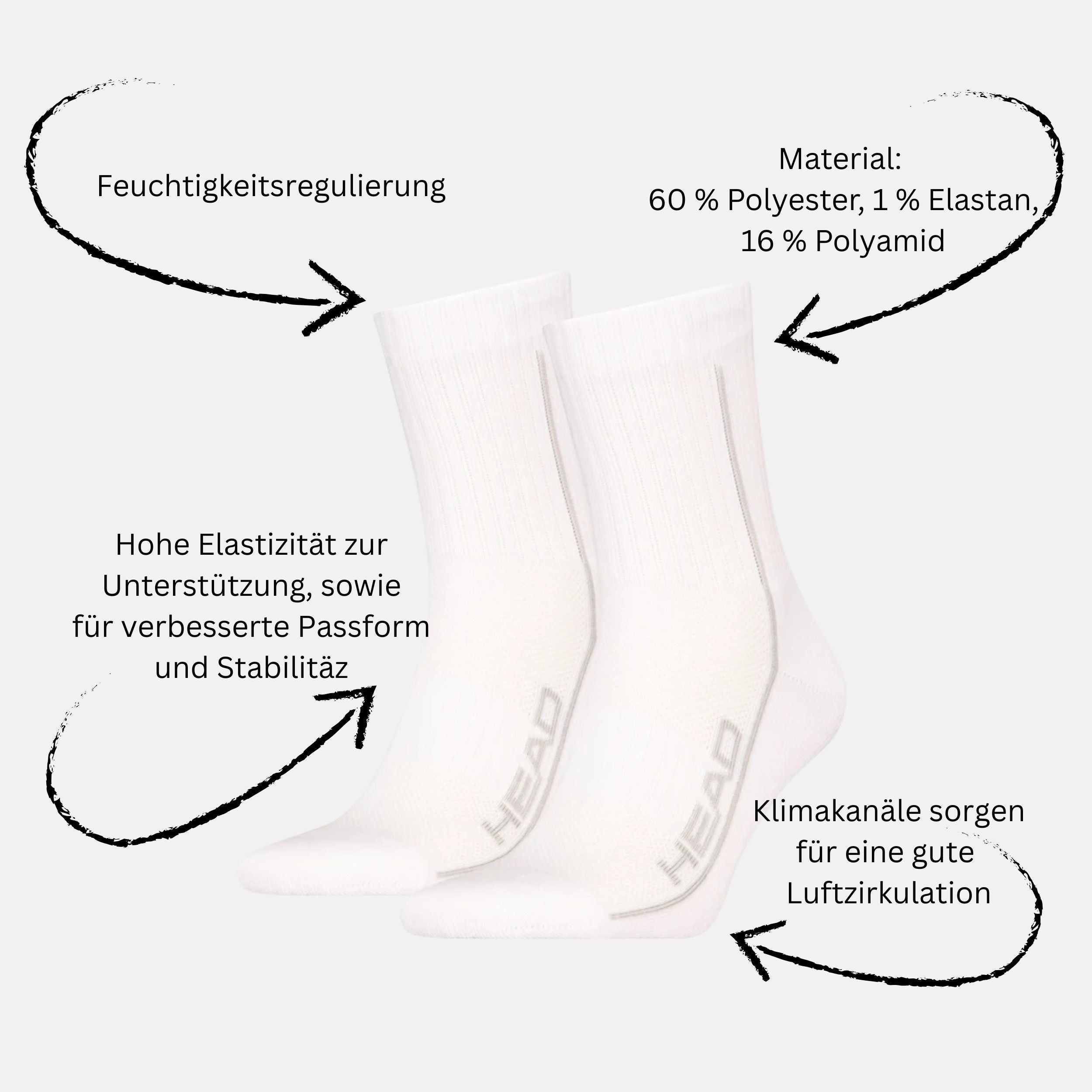 Head Tennis Performance Socken