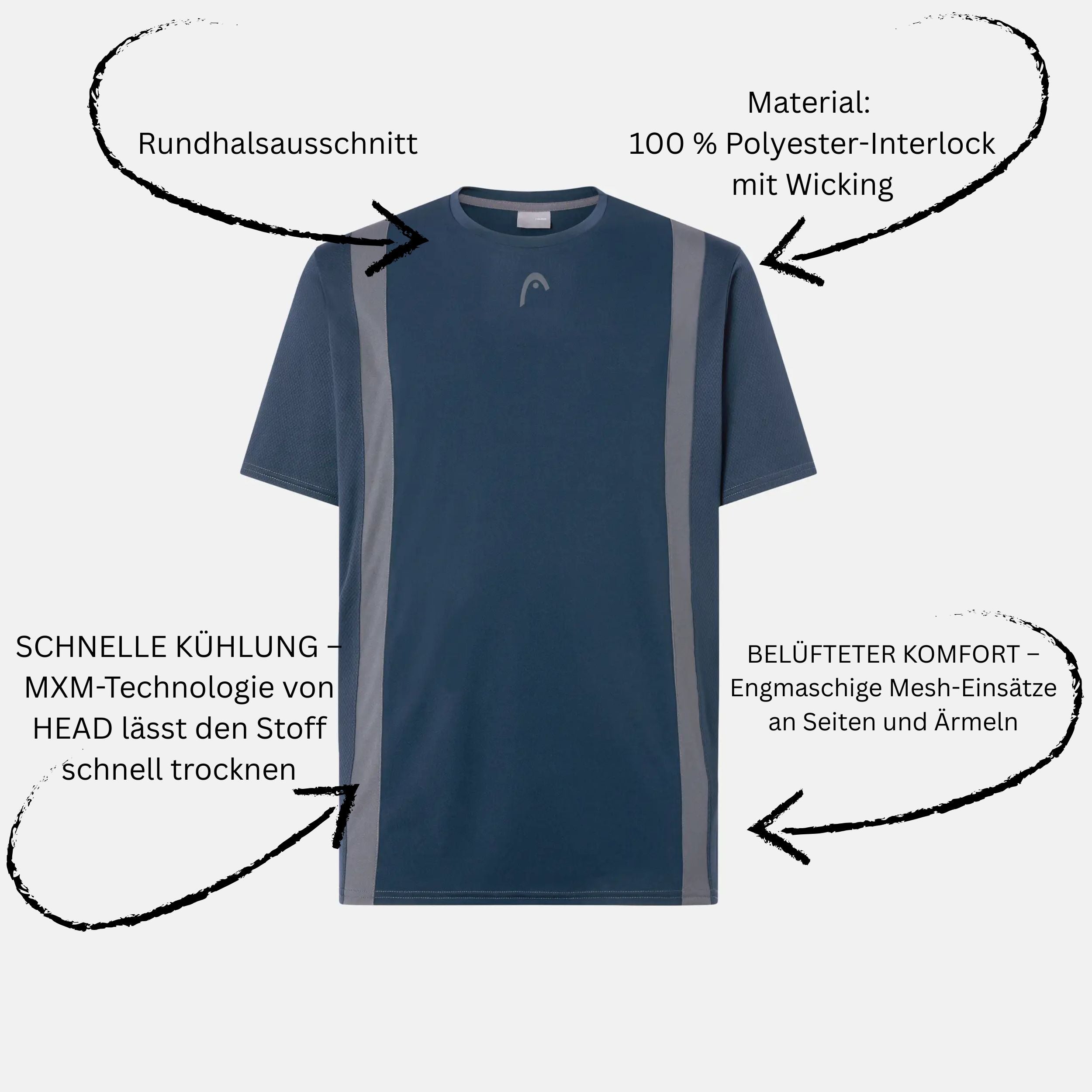 Head Shirt Club 25 Tech