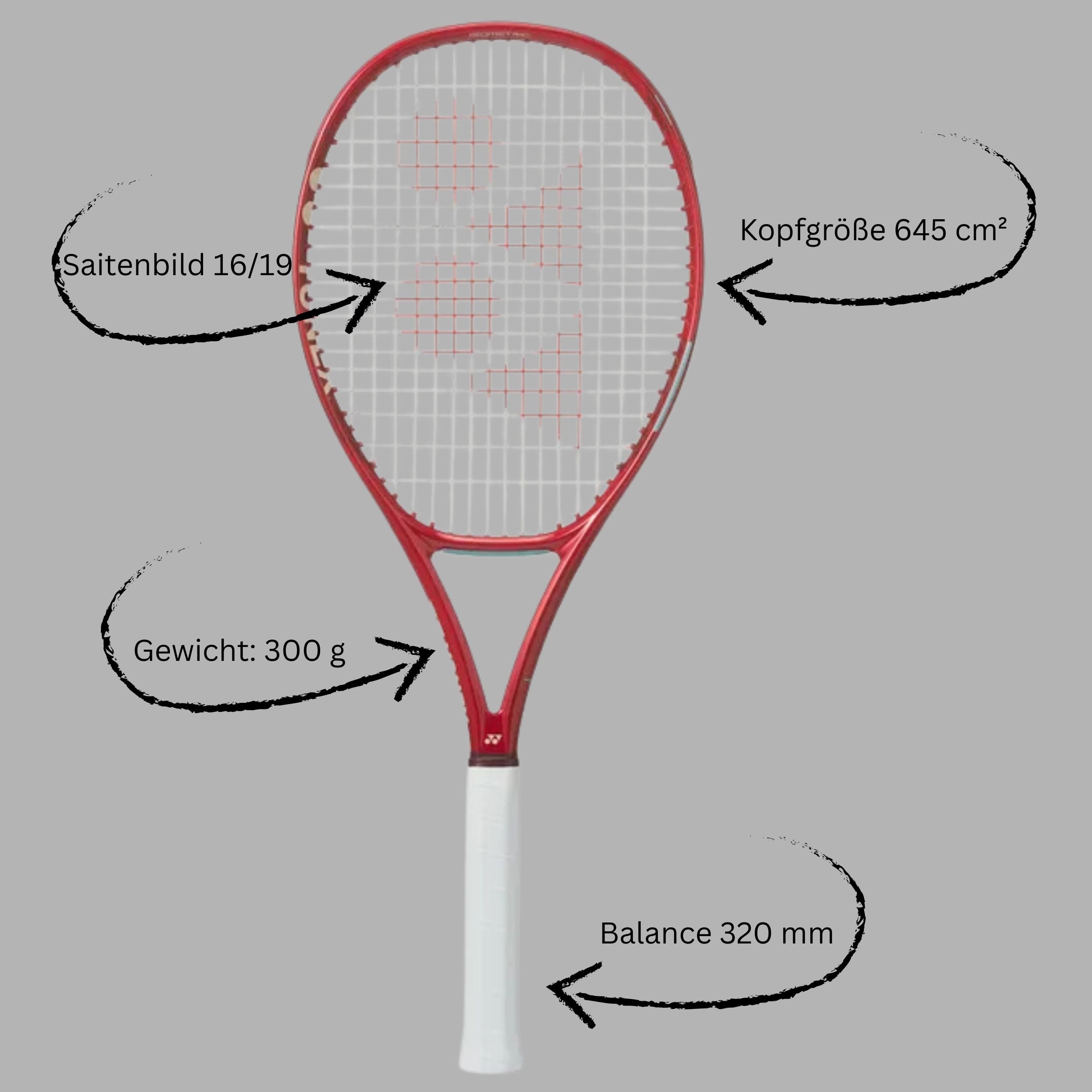 Yonex VCore 100 (300 g) Spin und Power